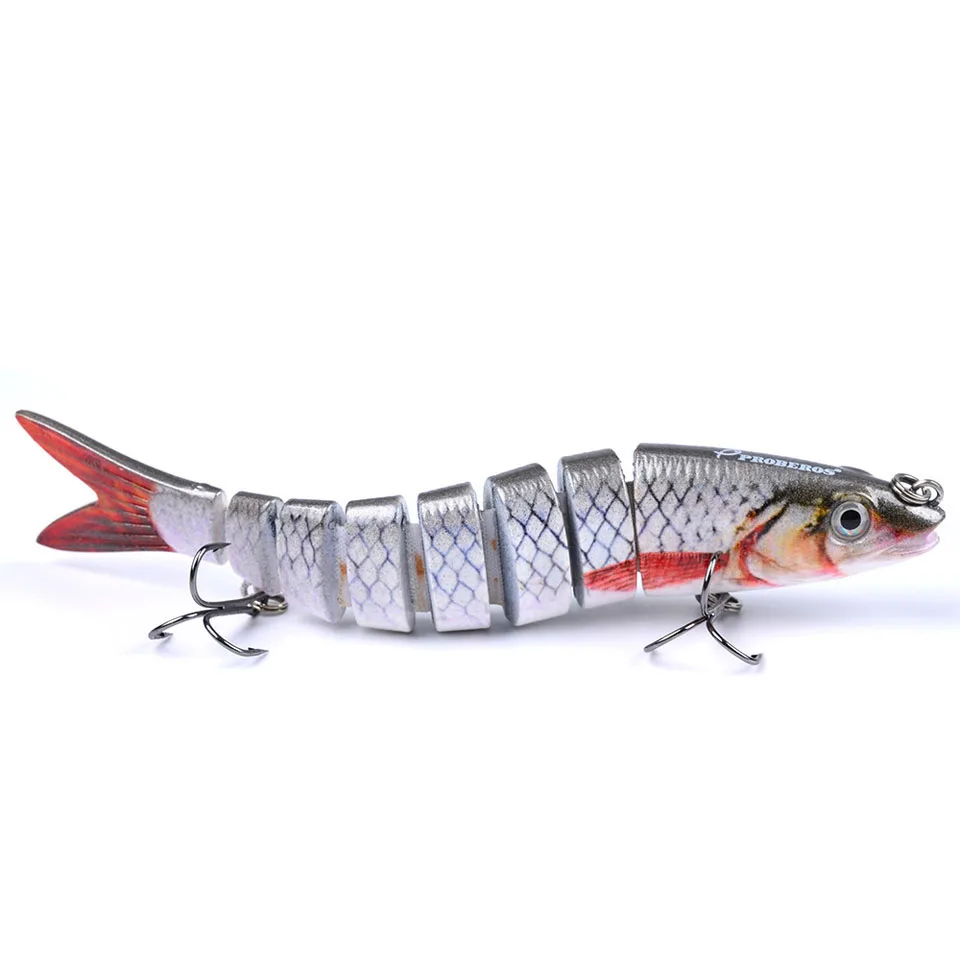 

1PCS Fishing Wobblers 8 Segments Lures 13cm 19g Swimbait 3D Eyes Iscas Artificiais Sinking Lure Lifelike Pesca Joint Hard Bait