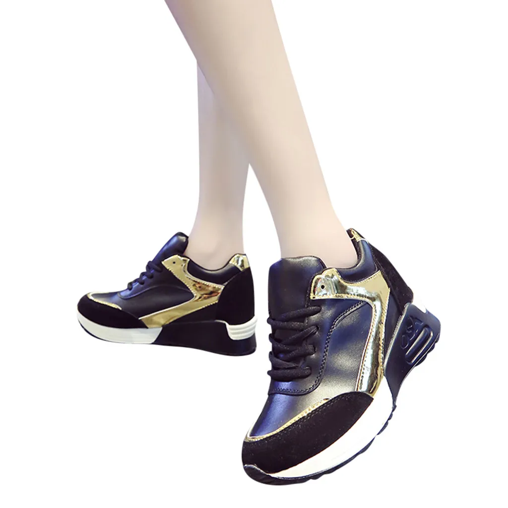 YOUYEDIAN/женская модная спортивная повседневная обувь на танкетке кроссовки sandalias