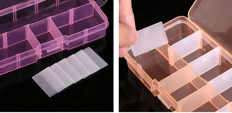 vanzlife medicine box jewelry htransparent storage box home portable mini sorting plastic partition box diamond painting