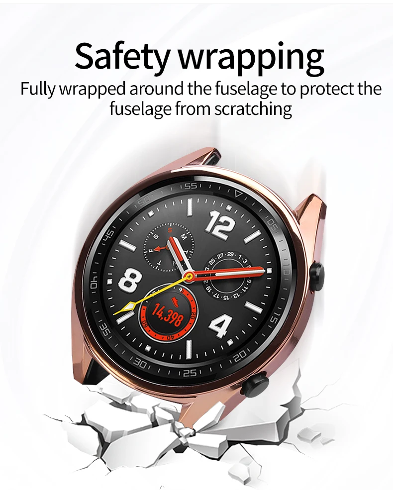 Чехол для часов для huawei Watch GT с покрытием [устойчивый к царапинам] защитный чехол-бампер