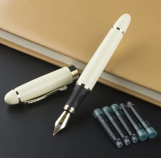 12 JINHAO X450 авторучка Iraurita Золотой ручки с зажимом caneta Бизнес ручка для письма 18 КГП чернильная ручка NIB канцелярские принадлежности - Цвет: 12