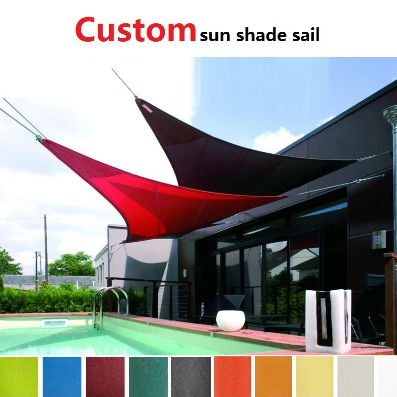 Sun shade sail waterproof shade canopy net toldo canopy outdoor pergola gazebo garden cover awning rectangle square voile soleil