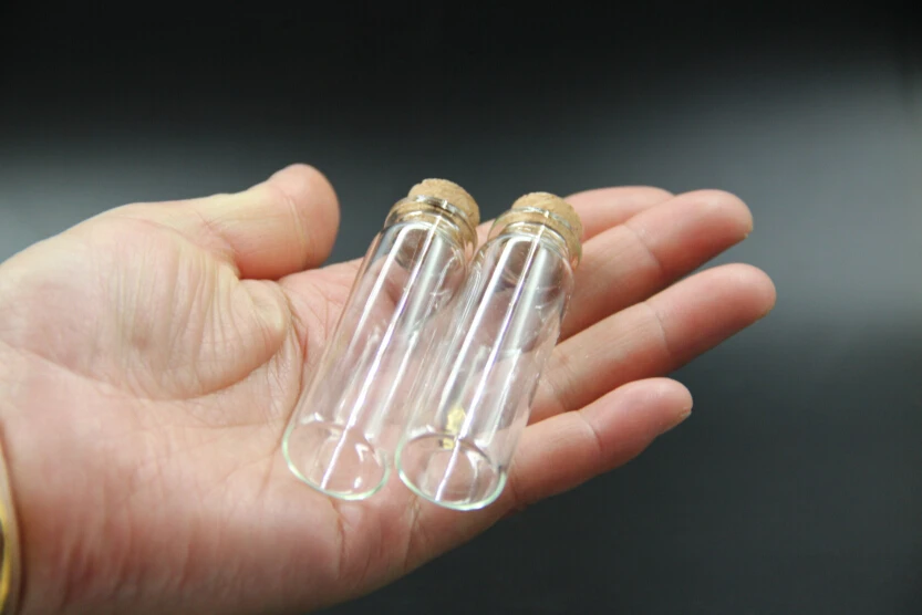 20 шт./лот 22*70 мм 15 мл стеклянные бутылки пустые банки для образцов с пробковыми