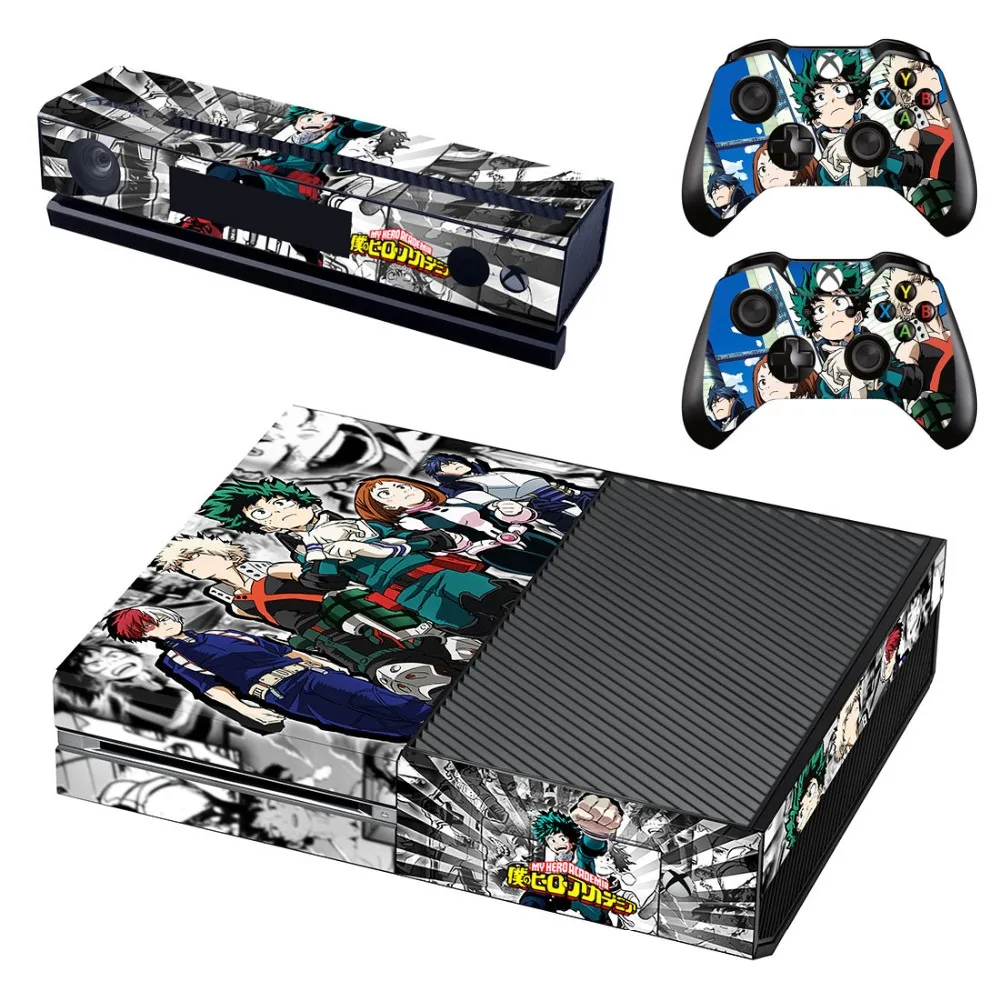 Наклейка на кожу для консоли Xbox One и контроллеров Kinect 2 виниловая наклейка-My Hero