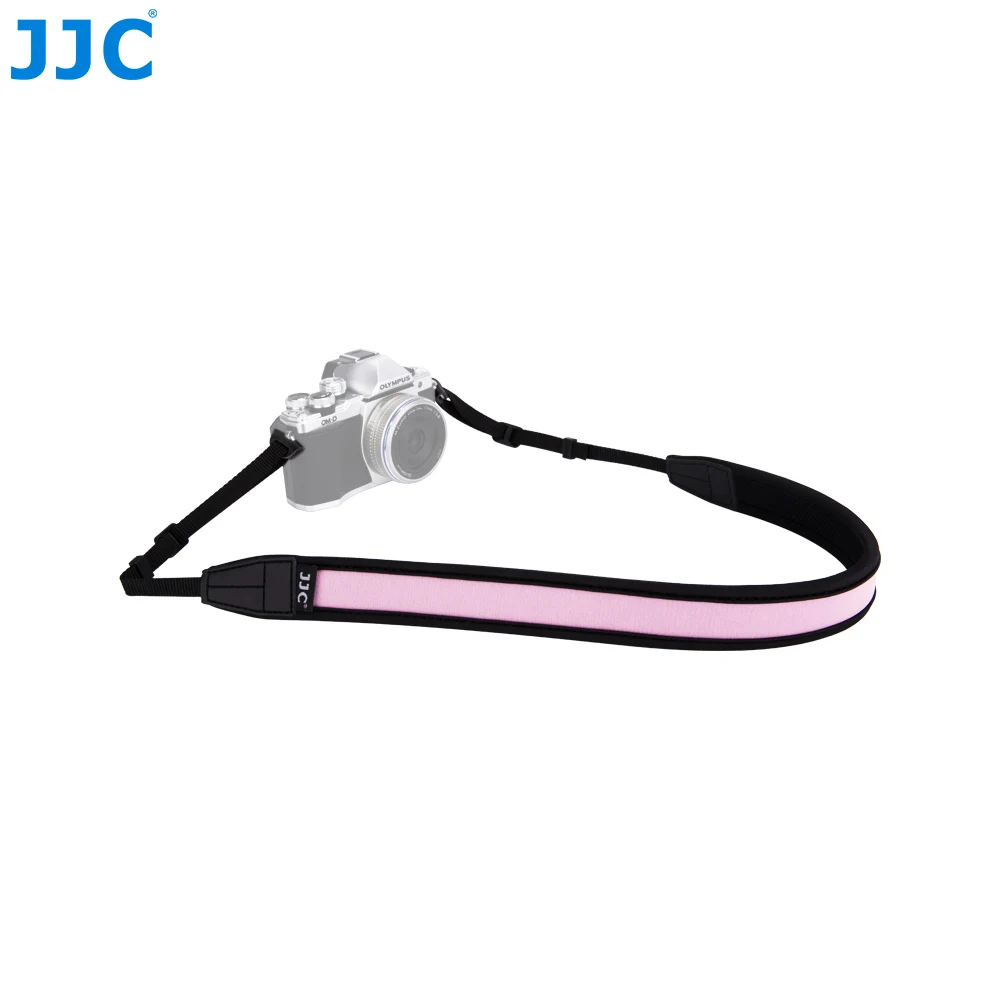 Pink JJC беззеркальная камера плечо неопрен 124 см Длина DSLR слинг ремень кольцо ang Lug Протектор Красочные регулируемый шейный ремень для - Цвет: Pink