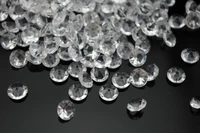 2000pcs 10mm clear acrylic diamond confetti table scatter crystals wedding party table decoration