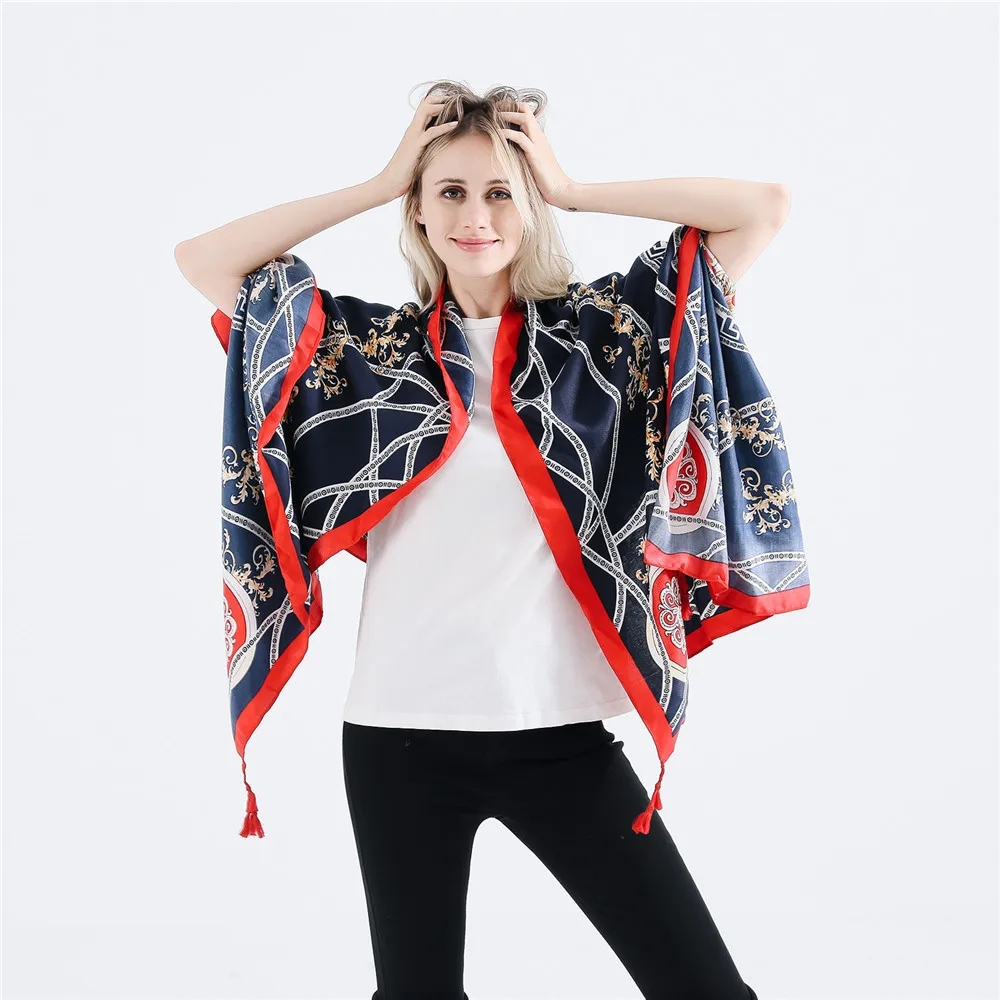Богемный узор модные вечерние хлопок и лен шарф | Аксессуары для одежды