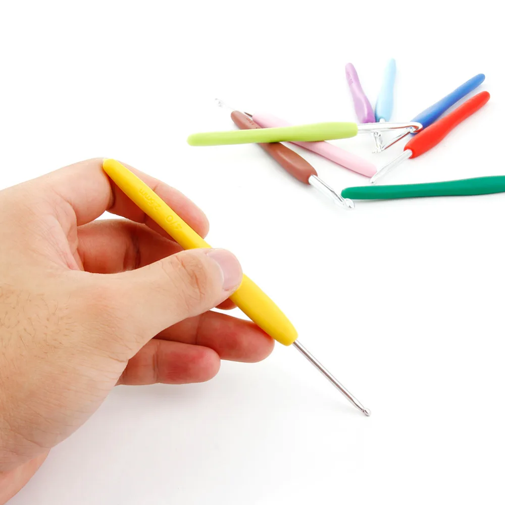 Высокое качество 9 шт./компл. вязальные крючки иголки Швы Вязание Craft чехол