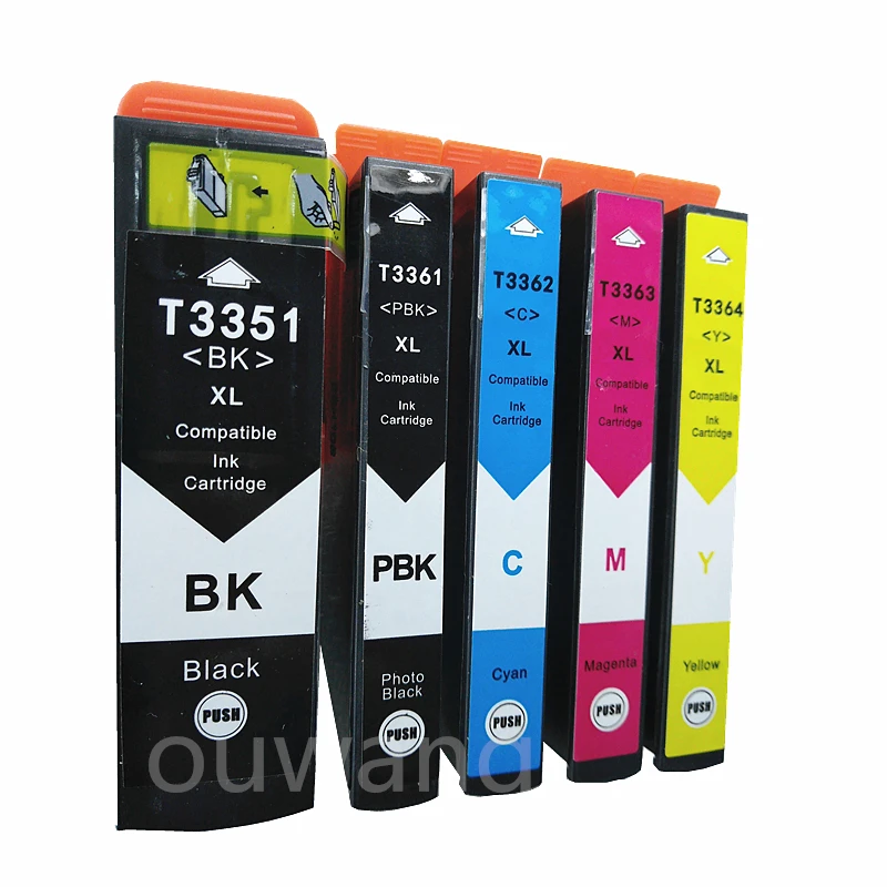 5 совместимый для T3351 T3361 T3362 T3363 T3364 чернильный картридж Expression Premium XP 530 630 640 635 645 830 900