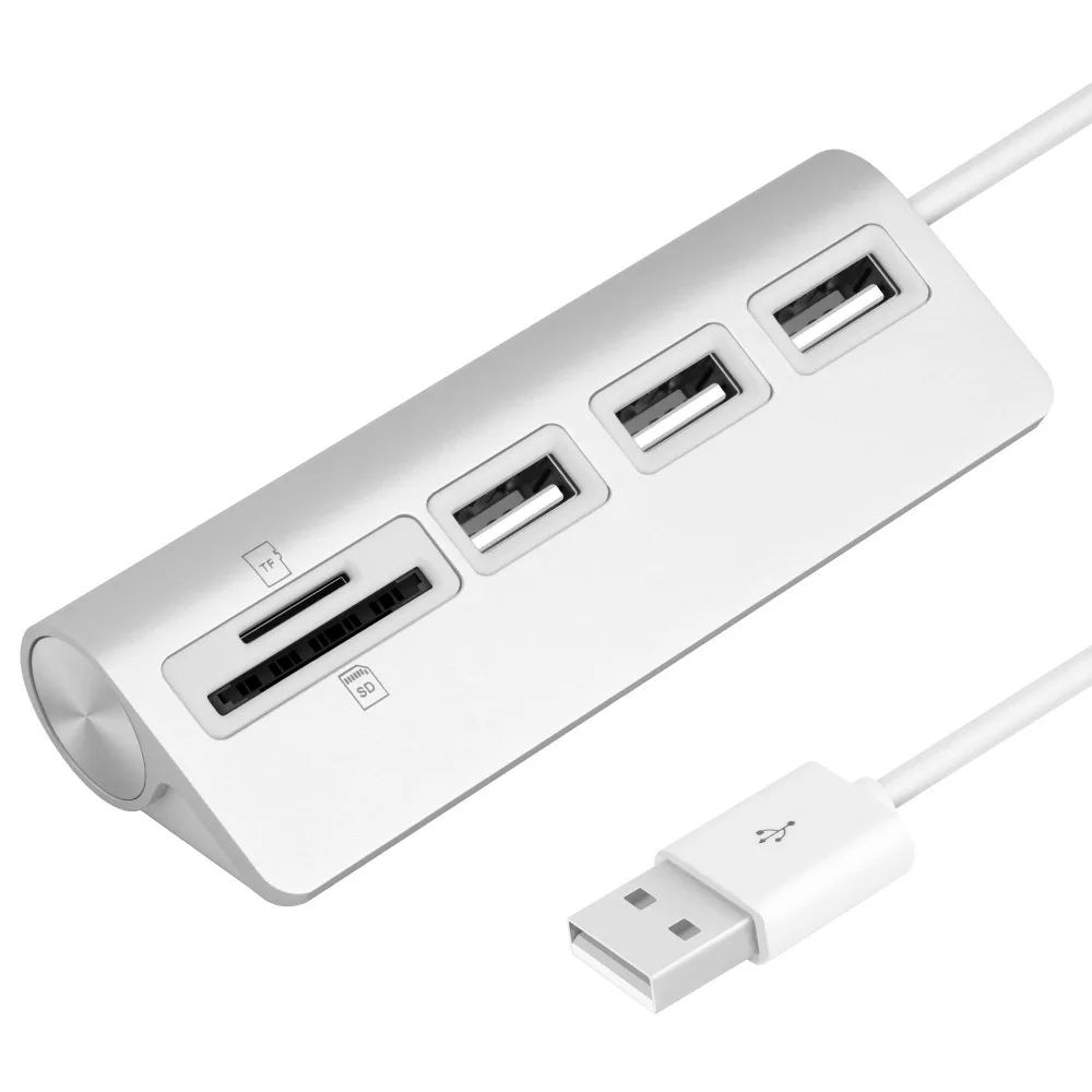 USB Card Reader с 3 портами usb хаб интерфейс HUB разъем SD для Mac/карты памяти/ноутбук/мышь