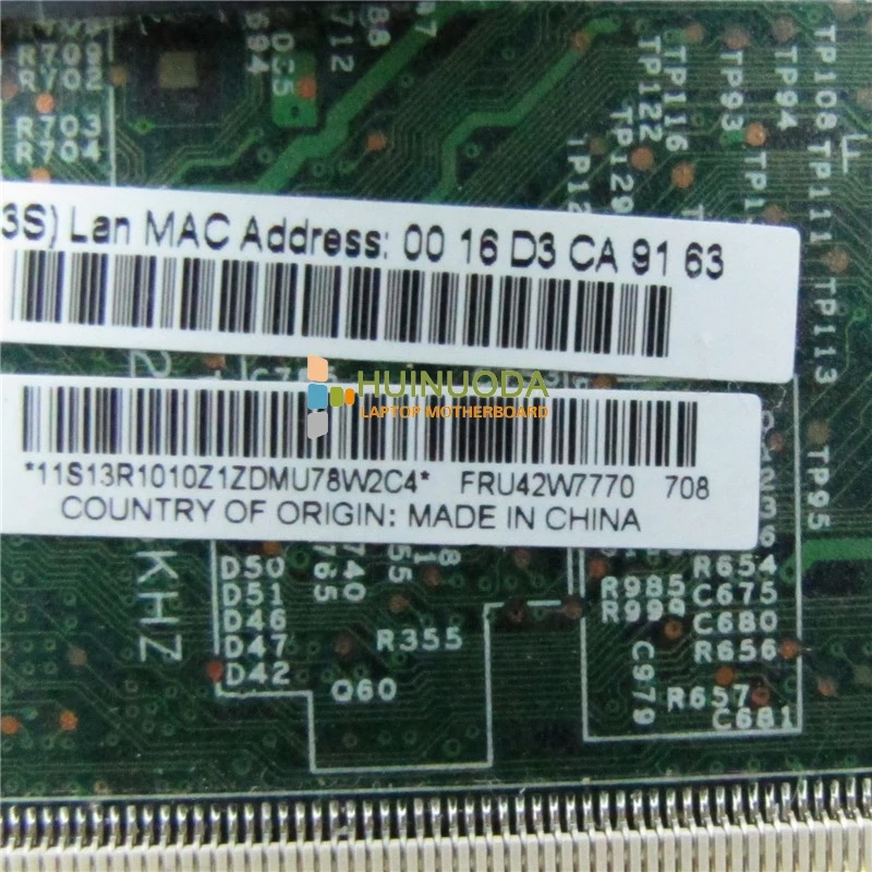Материнская плата NOKOTION FRU 42W7770 для ноутбука Lenovo X61 ThinkPad Mian 48.4B401.011 T7300 2 0 ГГц ЦП