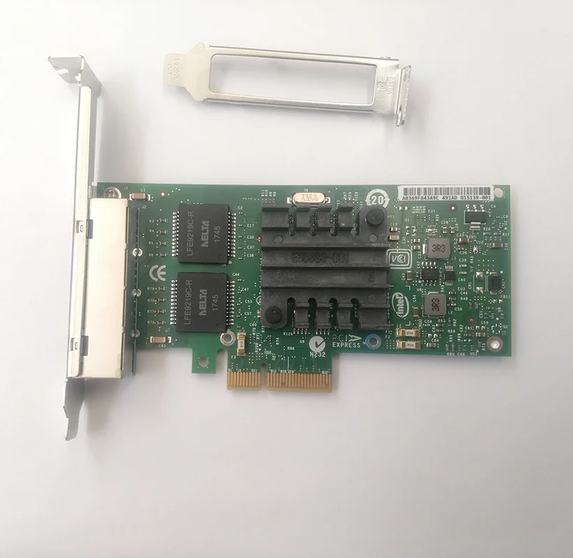 Адаптер для гигабитного сервера Ethernet E1G44HT 82580EB 1000 м PCI Express сетевая карта с