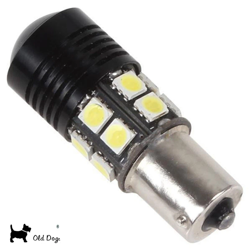 2 шт. 1156 BA15S светодиодные лампы 12В 12SMD Белый COB p21w автомобильный Стайлинг RV грузовик
