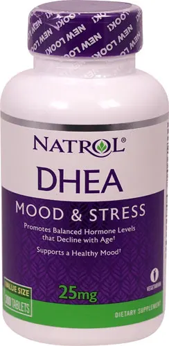 Таблетки Natrol DHEA Mood & stresse 25 мг 300 новая версия бесплатная доставка|Большие и
