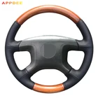 APPDEE черная искусственная кожа DIY рулевого колеса автомобиля крышки для Mitsubishi Pajero 2004 2005 2006 2007 2008 2009 2010
