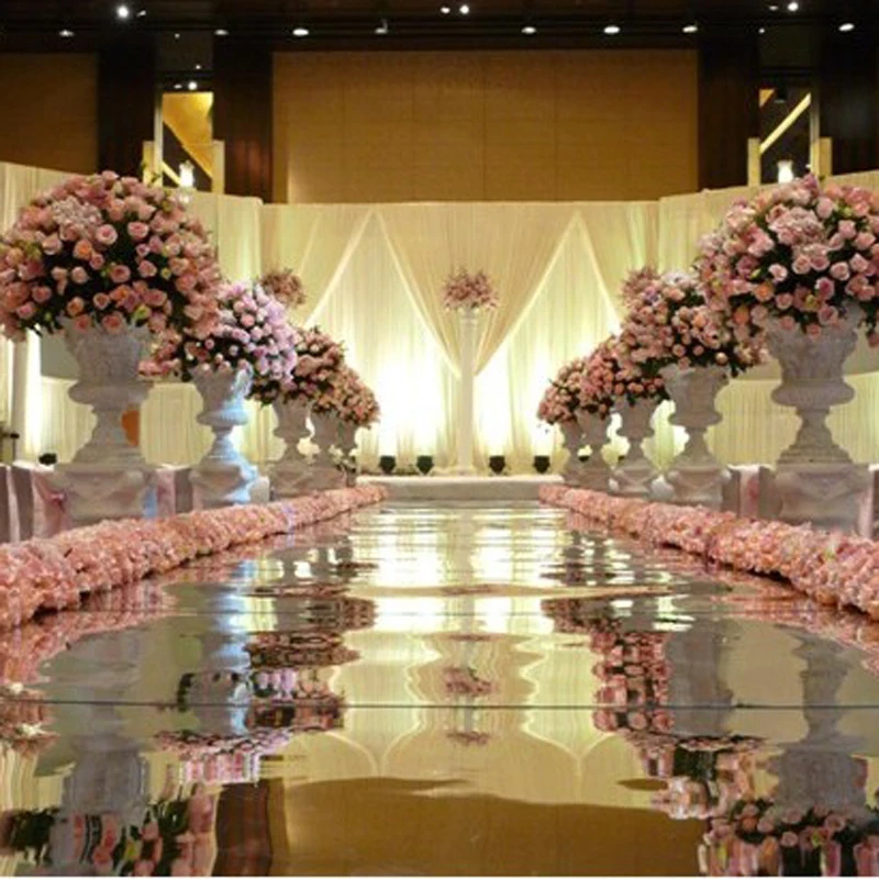 Ковер Свадебный зеркальный суперъяркий ширина 1 м длина 10 м|wedding props|mirror carpetaisle runner