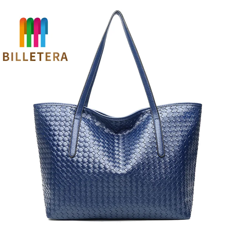 BILLETERA сумки модные простые крокодиловые узоры тканые ручные одно плечо большая