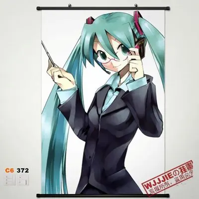 Домашний декор аниме плакат настенный прокрутка 60*90 Hatsune Miku C6320 | Дом и сад