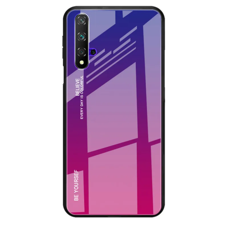 Чехол XINDIMAN оригинального дизайна для huawei honor20 градиентный чехол из закаленного