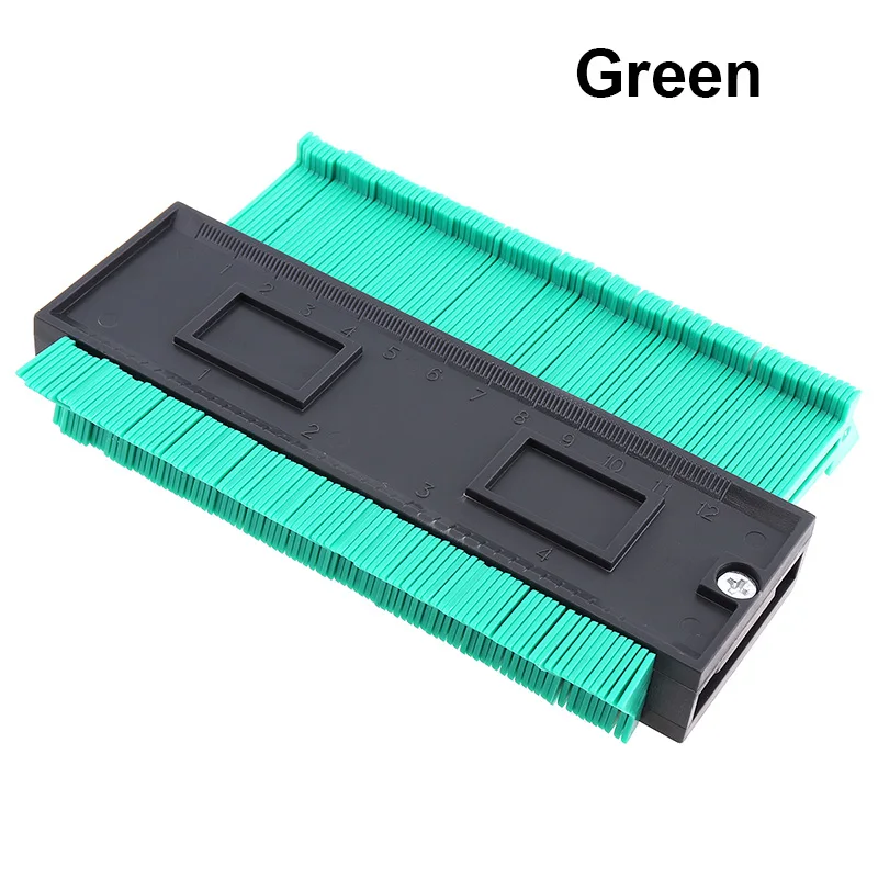 Green 0-120 мм Многофункциональный ABS пластик симметричный контурный датчик с точностью 1 мм для измерения неправильных объектов - Цвет: Green
