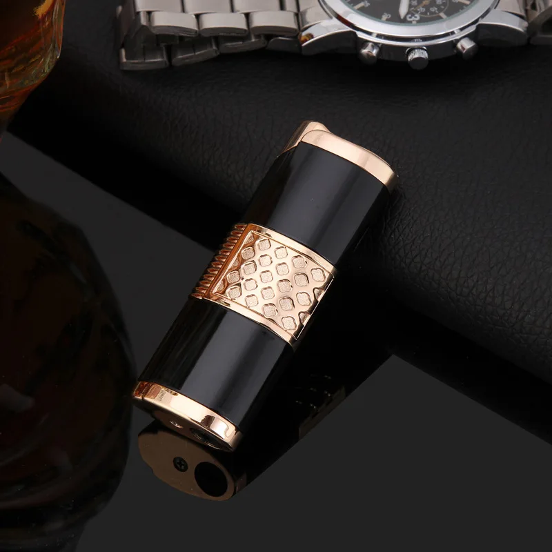 2019 Новая зажигалка для сигар турбо компактная струйная газовая ветрозащитная из