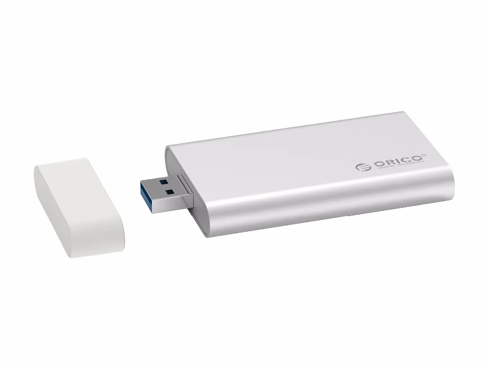 ORICO Алюминий мини mSATA SSD HDD корпус USB3.0 5 Гбит/с высокоскоростной винт крепления для Windows/Linux/Mac-Серебристый