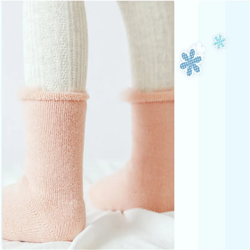Emmababy Baby boys girl Winter Thick Terry Floor Socks Warm Newborn Cotton Boys Girls Cute Toddler | Детская одежда и обувь