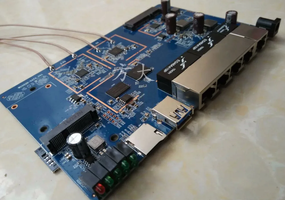 Новая плата с программой MT7621A + MT7603N MT7612EN производительность намного превышает