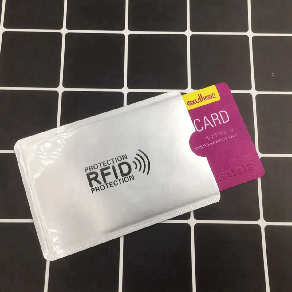 Анти Rfid алюминиевый кошелек Блокировка ридер замок банк держатель для карт Id банковский Чехол для карт Защитный металлический кредитный держатель для карт 6*9,3 см
