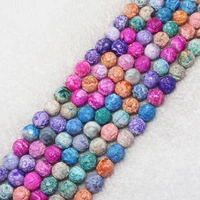 wholesale multi color fire agates 6814mm round loose beads 15for diyjewelry makingwe provide mixed wholesale for all items