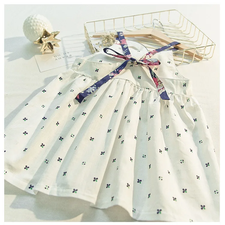 2018 Girls Dress Summer Strap Children's Beach Vacation Clothes Children Floral Princess Party Vestido | Детская одежда и