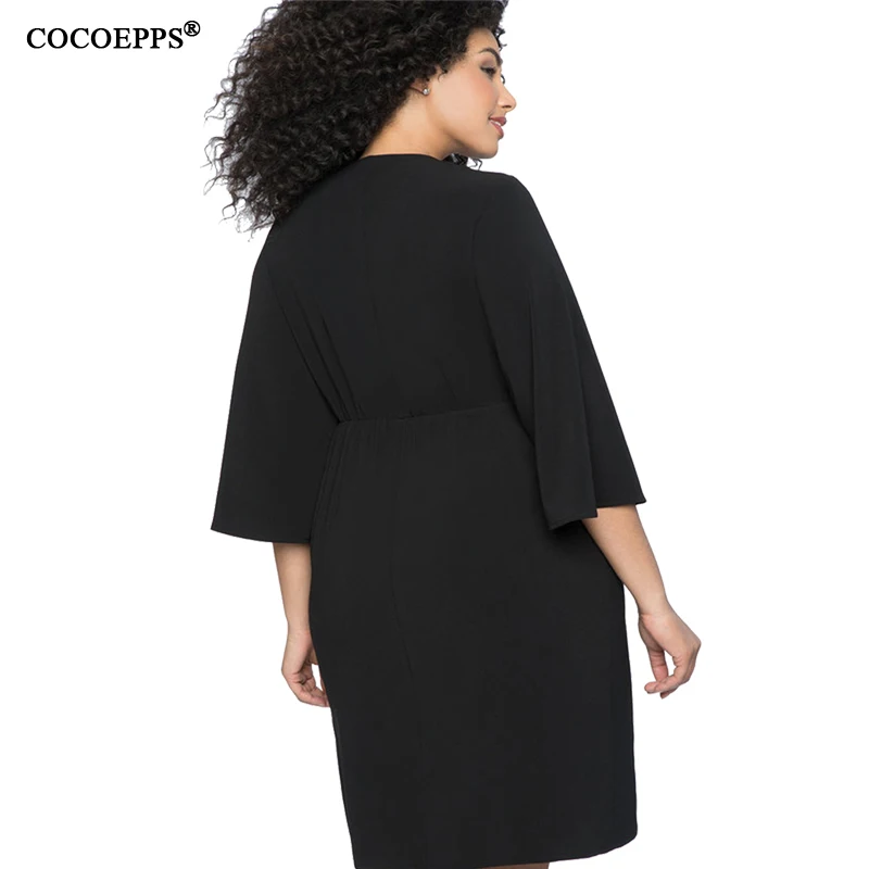 4XL 5XL 2019 женское платье большого размера Сезон осень женский большой размер
