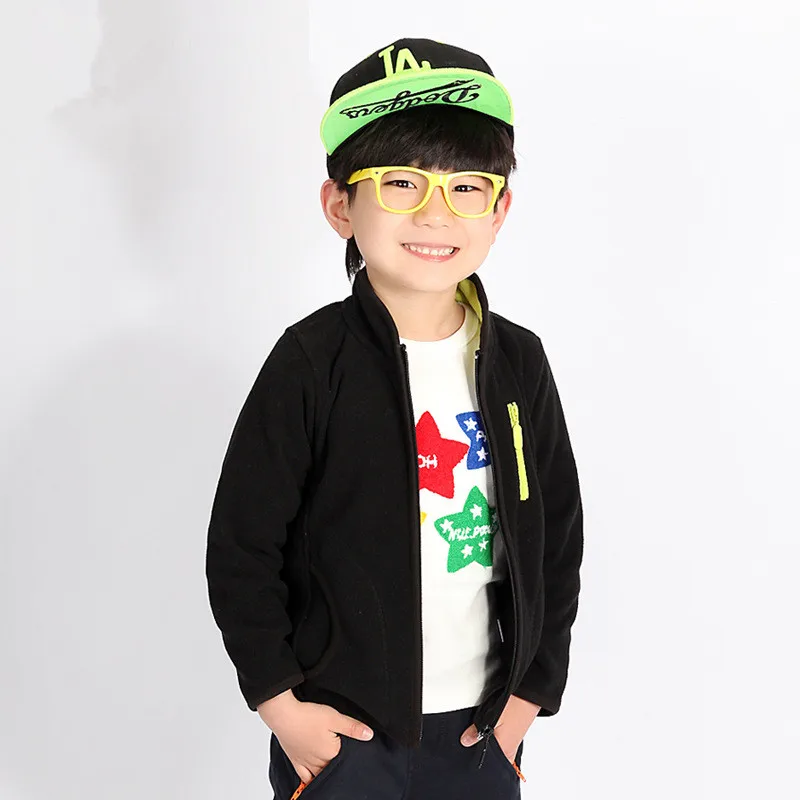 Детская флисовая одежда сезон зима Весна Модный Кардиган для мальчиков верхняя