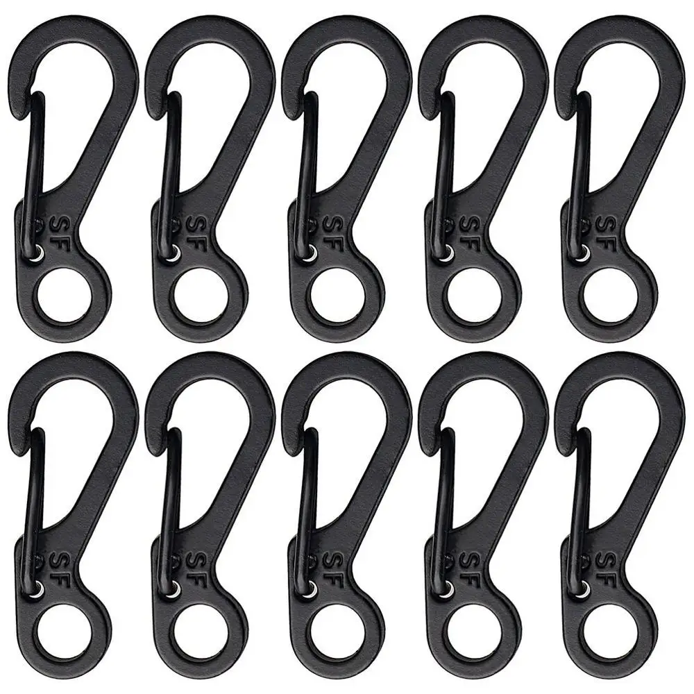 

10Pcs/Lot Mini SF Spring Hanging Buckle Backpack Clasps Climbing Carabiners EDC Keychain Camping Paracord Tactical Survival Gear