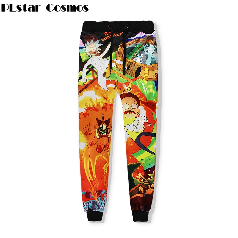 PLstar Cosmos/ г., новые модные осенние спортивные штаны для бега с 3d принтом Rick and Morty унисекс, штаны в стиле хип-хоп