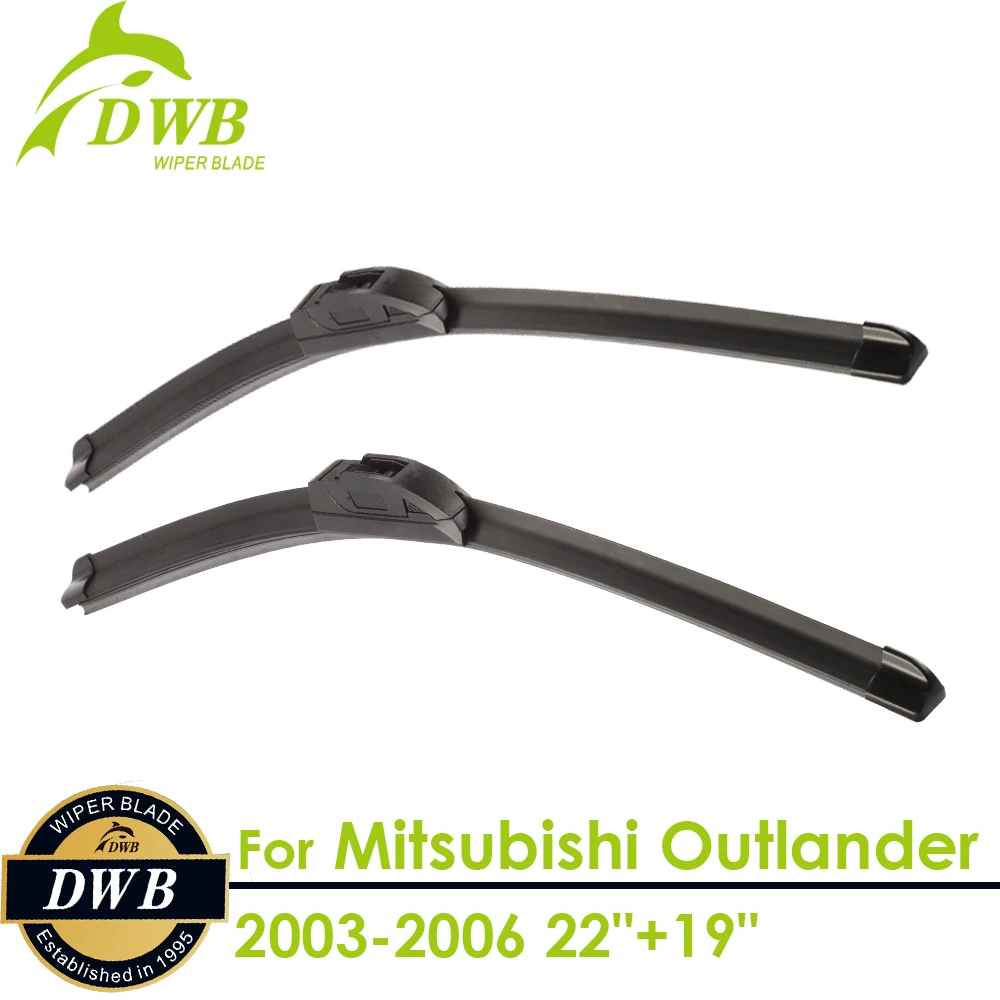 Стеклоочистителей для Mitsubishi Outlander 2003 2006 22 &quot+ 19&quot 2 шт. Бесплатная доставка прямой