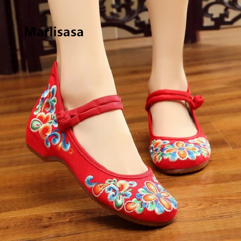 Marlisasa Chaussures Pour Femmes Женская классическая китайская обувь на плоской подошке