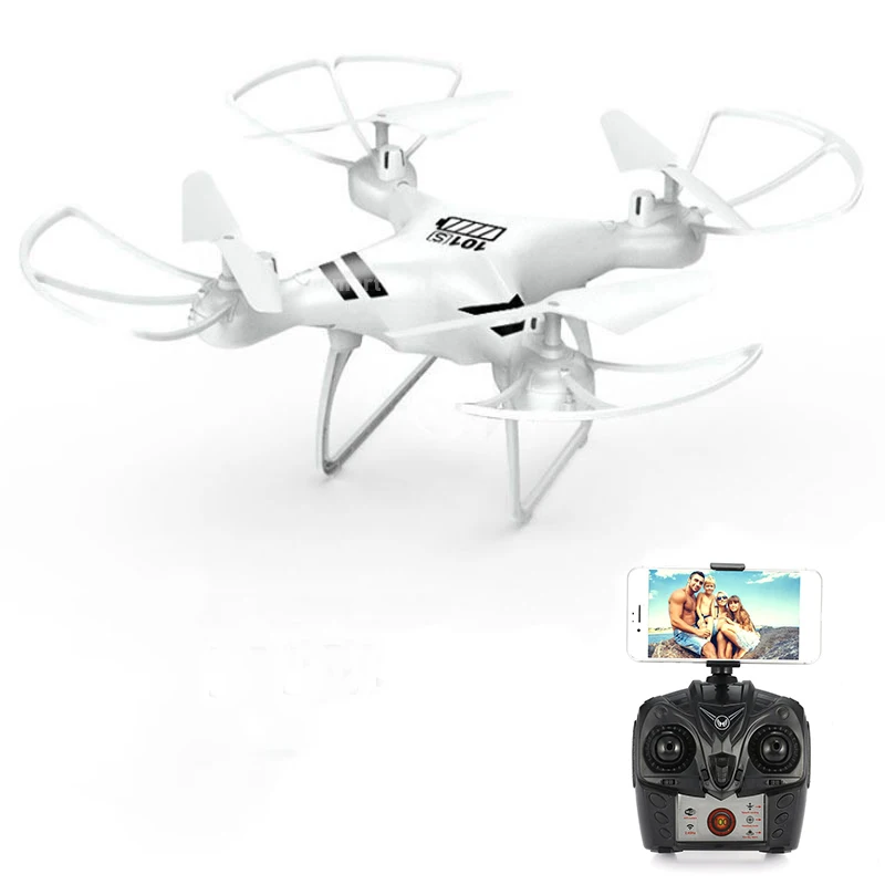 White no camera KY101S Радиоуправляемый Дрон с камерой HD Wifi FPV удержание высоты один ключ возврат посадка без головы RC Квадрокоптер Дрон долгое время полета - Цвет: White no camera