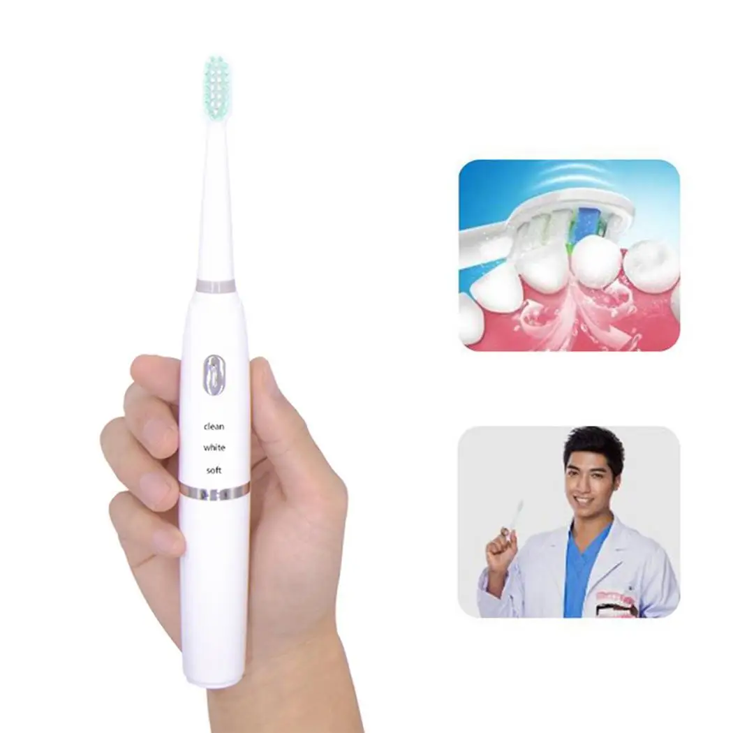 Home Ultrasonic Soft Hair Whitening Automatic 31 800rpm IPX7 Teeth Cleaning Appliances Electric Toothbrush | Бытовая техника