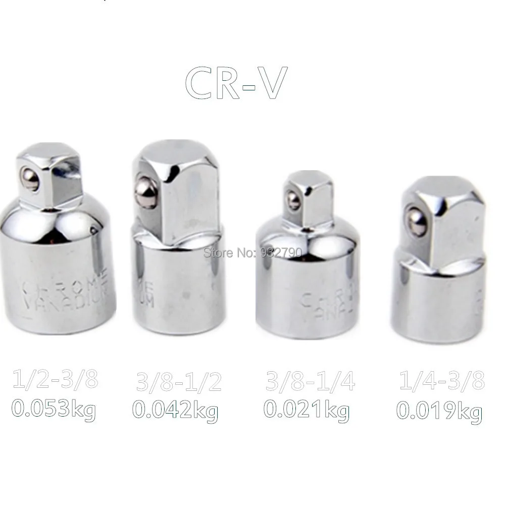 4 шт. 1/4 &quot3/8&quot 1/2 дюйма Привод гнездо адаптер Редуктор совместное привод