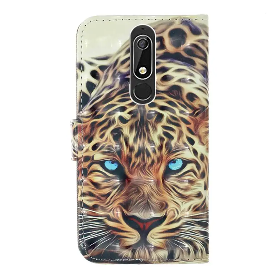 Чехол-книжка из искусственной кожи с 3D лазерным рисунком для Nokia 2 3 5 1 7 чехол