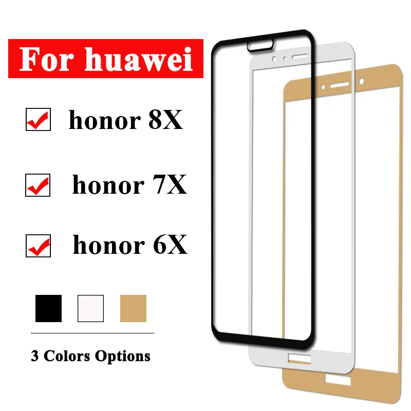 Защитное стекло для huawei honor 8x 7x 6x x8 honer 8 x Закаленное Стекло Huavei x7 x6 hono Screen Protector 9h
