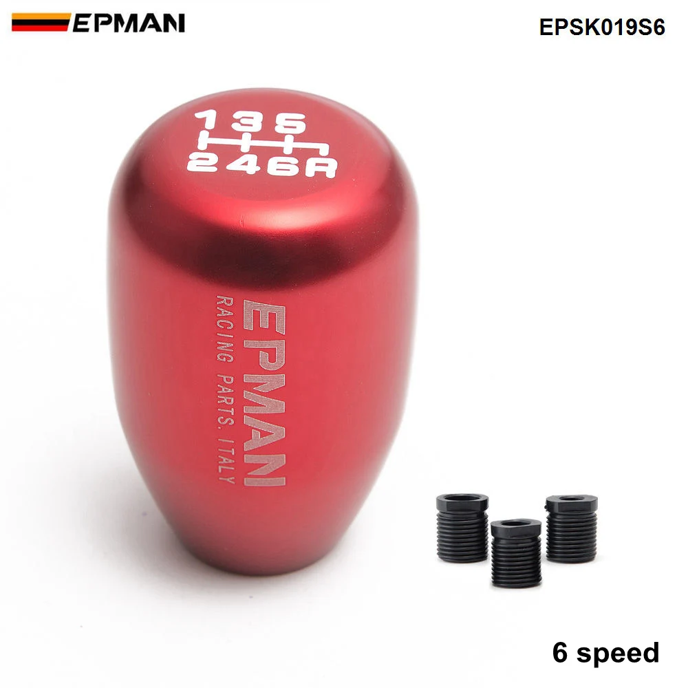 Red 6 Speed Epman Racing универсальная красочная алюминиевая ручка переключения передач для большинства автомобилей переключения передач Konbs EPSK019S-AF - Название цвета: Red 6 Speed