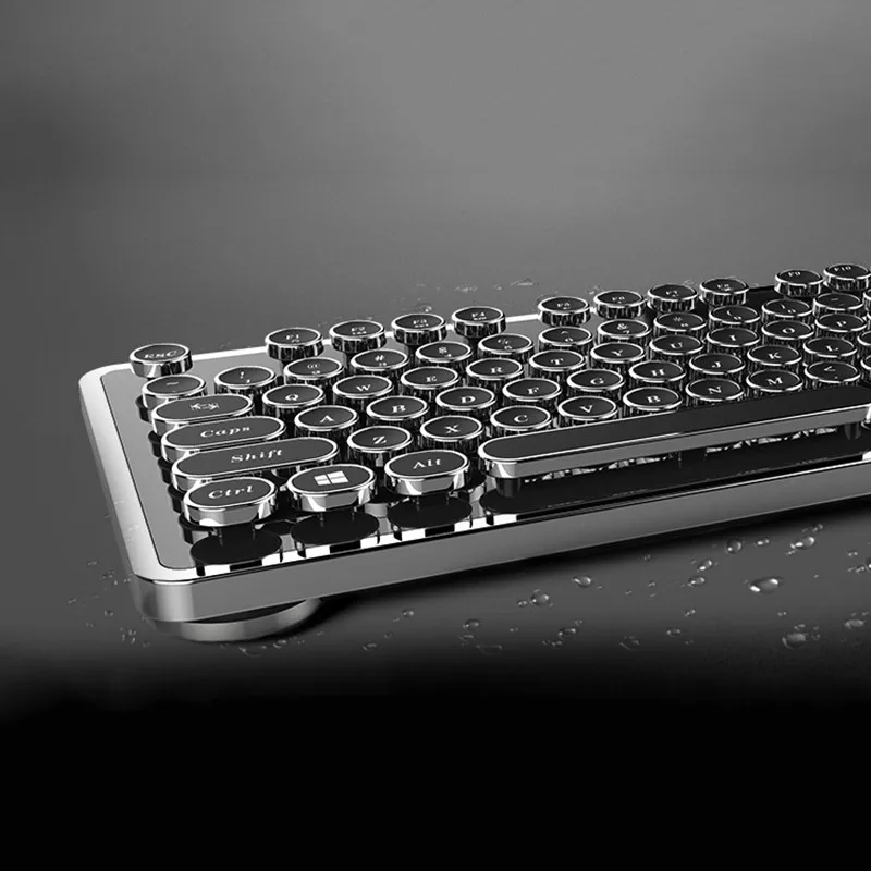 diy key cap retro steam punk typewriter mechanical keyboard keycap 104 87 standard keys for gaming gamer keyboard key cap free global shipping