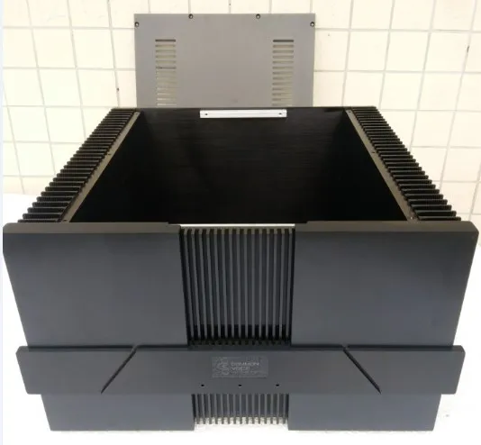 A-007 CNC все алюминиевые корпусные корпуса чехол Коробка для DIY аудио усилитель мощности 440 мм* 260 мм* 423 мм 440*260*423 мм