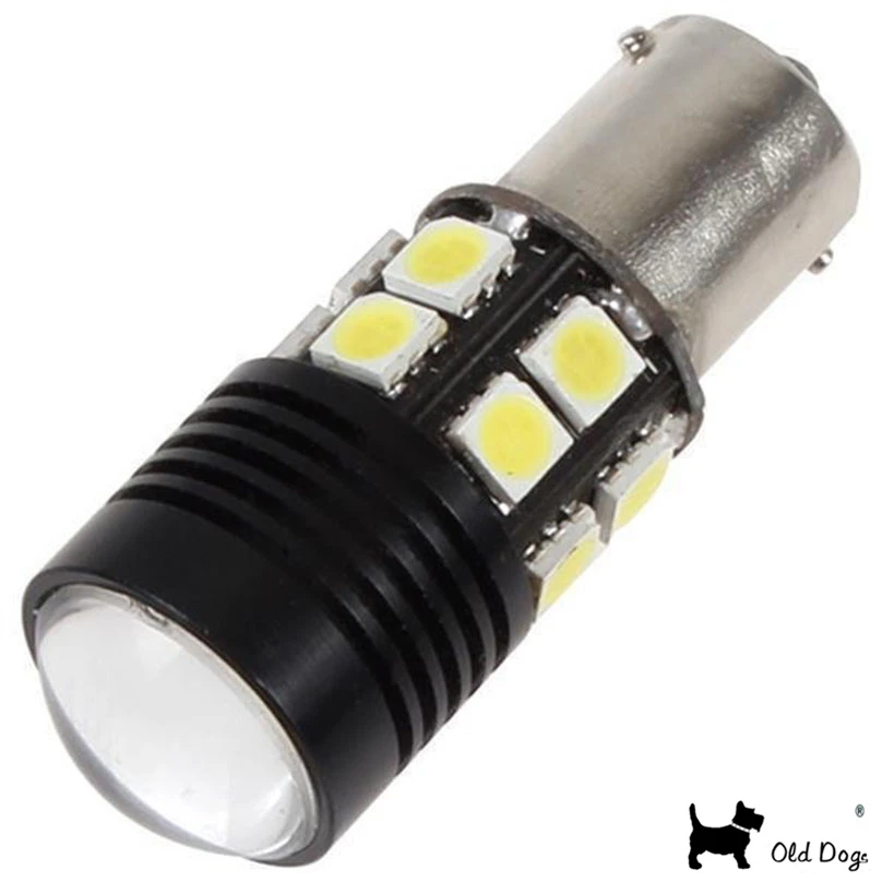 2 шт. 1156 BA15S светодиодные лампы 12В 12SMD Белый COB p21w автомобильный Стайлинг RV грузовик
