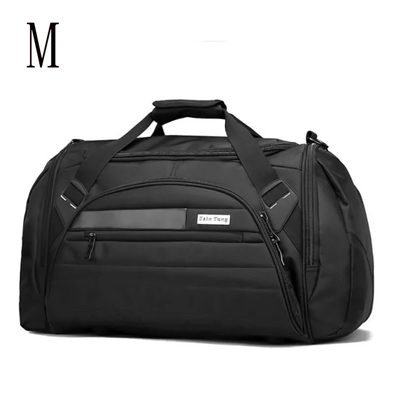 M Black Travel bag Горячая Мужская Дорожная сумка большой емкости ручная багажная дорожная сумка для женщин выходные сумки многофункциональные дорожные сумки - Цвет: M Black Travel bag