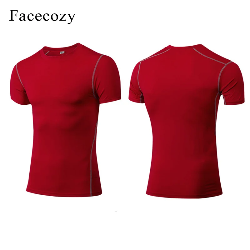 Facecozy мужские рубашки для йоги высокая эластичность топ фитнеса активного отдыха
