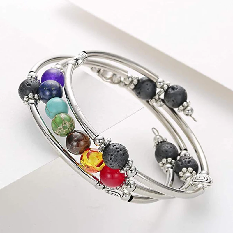 Браслет с бусинами ручной работы 7 дюймов браслет из бирюзы тигровый глаз