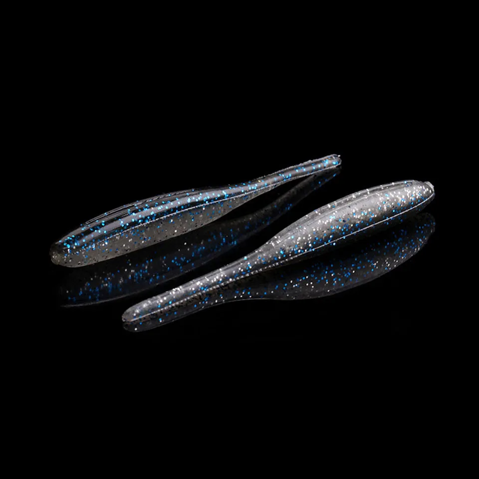 1 WALK FISH, 16 шт./лот, 80 мм, 2,3 г, пластиковые приманки, рыболовные приманки, мягкий червь, Pesca Iscas, снасти, приманка, новинка, ложка, воблеры, Мягкая приманка - Цвет: 1